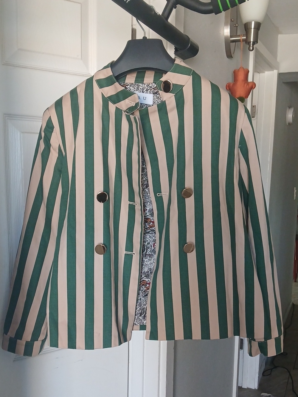 Striped Short Jacket